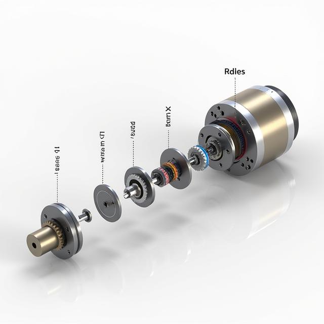 An exploded view diagram of the Mag-Drive Linear Motor.